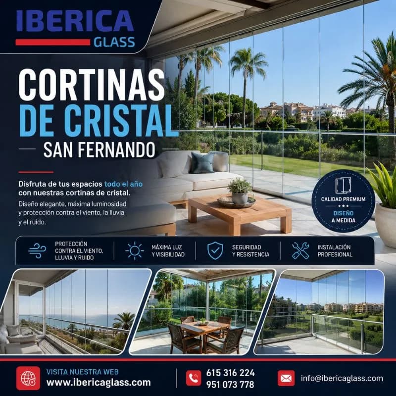 Transforma tu Terraza con Cortinas de Cristal San Fernando