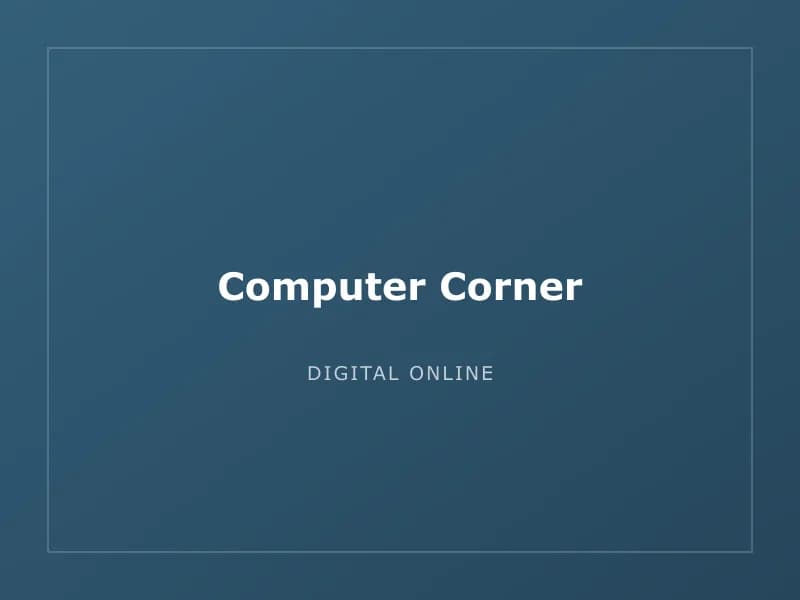 Computer Corner