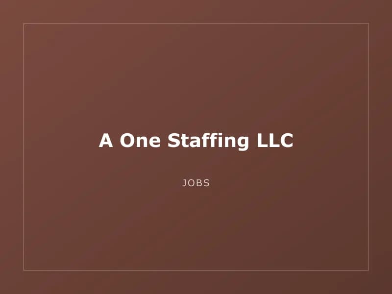 A One Staffing LLC