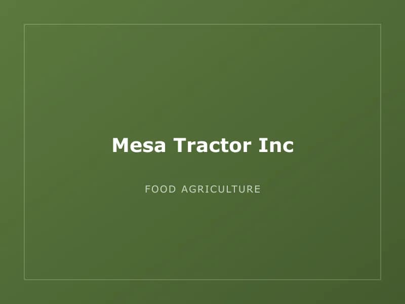 Mesa Tractor Inc