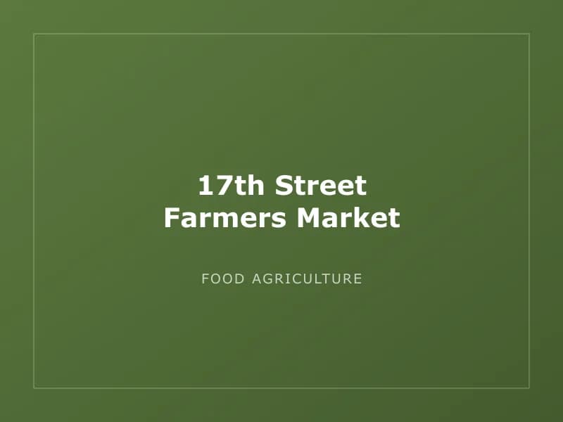 17th Street Farmers Market