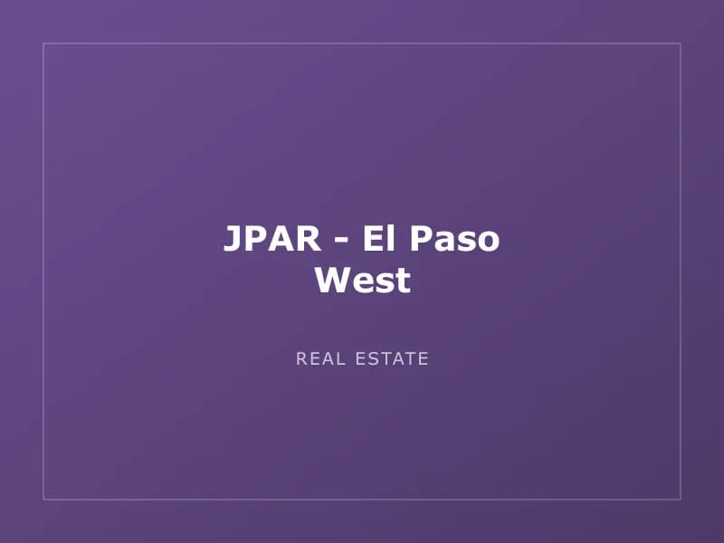 JPAR - El Paso West