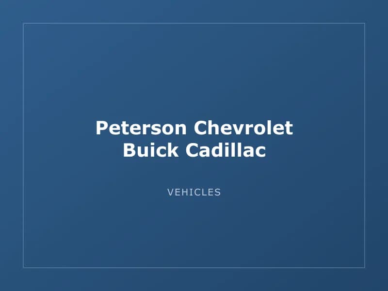 Peterson Chevrolet Buick Cadillac