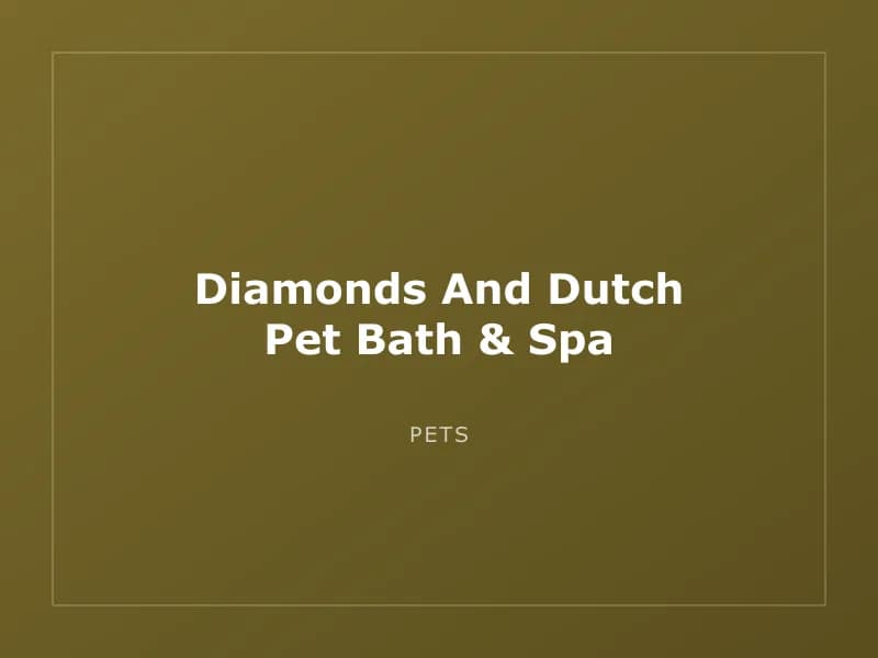 Diamonds And Dutch Pet Bath & Spa