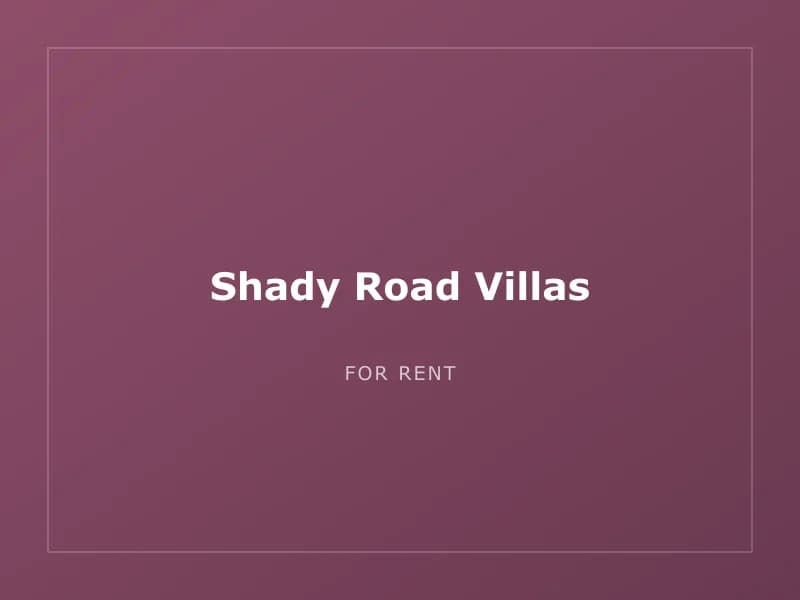 Shady Road Villas