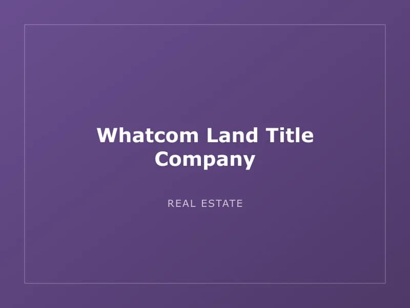 Whatcom Land Title Company