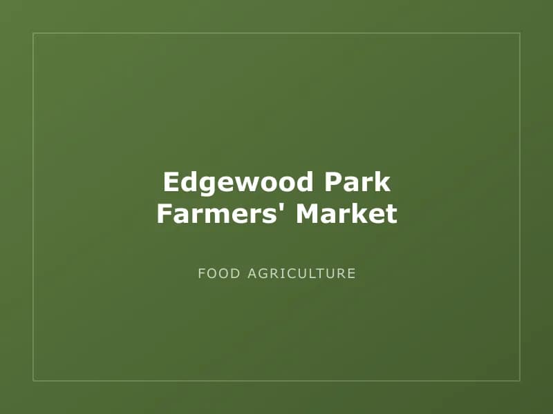 Edgewood Park Farmers' Market