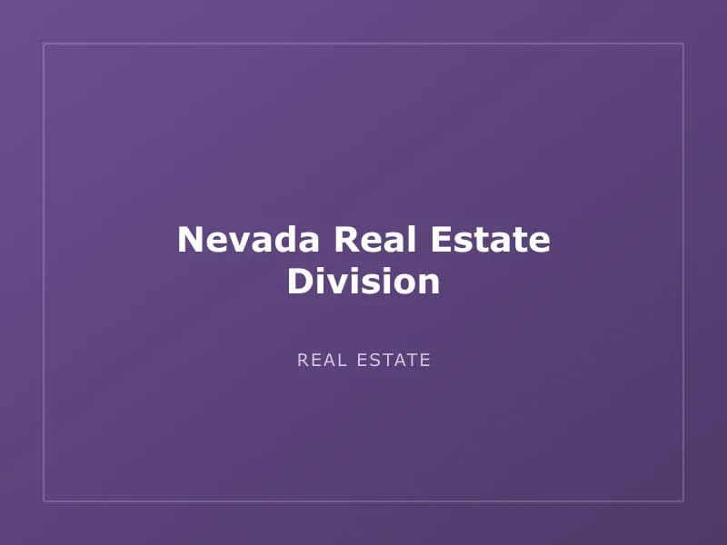 Nevada Real Estate Division