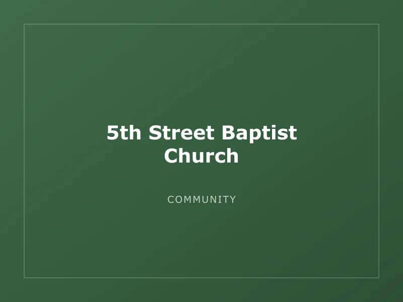 5th Street Baptist Church
