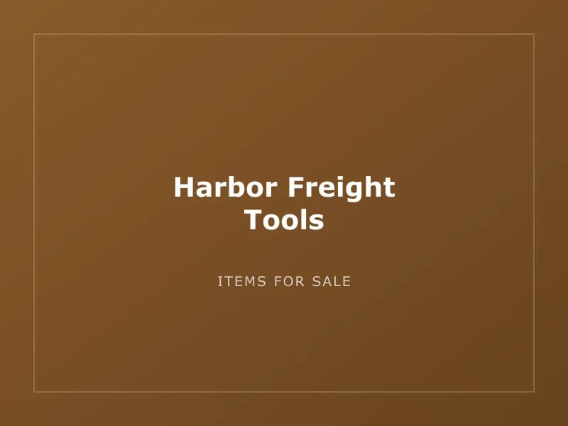 Harbor Freight Tools