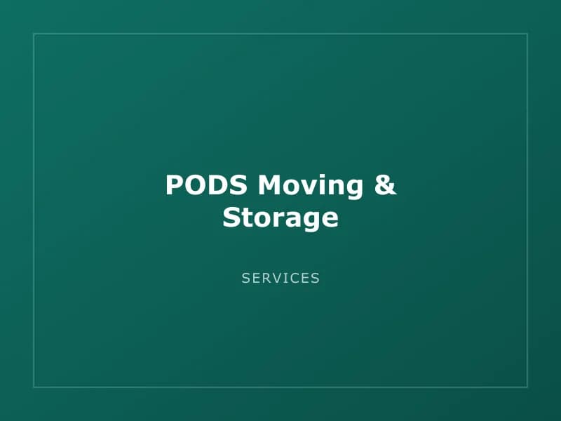 PODS Moving & Storage