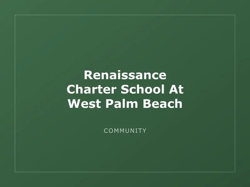 Renaissance Charter School At West Palm Beach