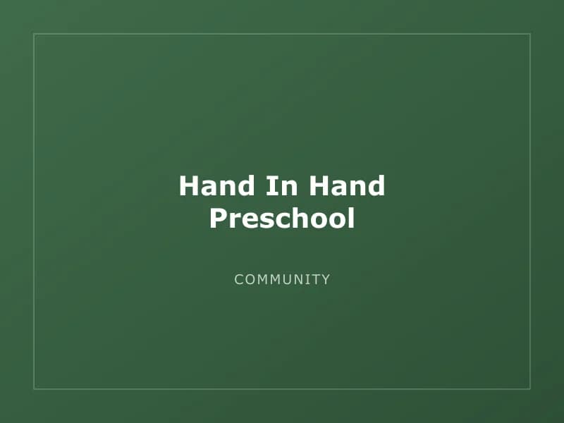 Hand In Hand Preschool