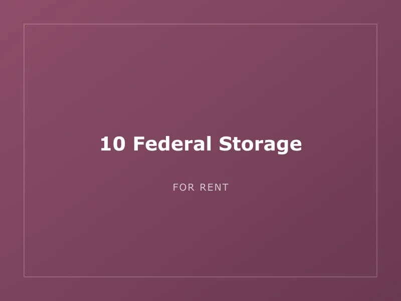 10 Federal Storage