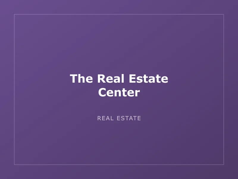 The Real Estate Center
