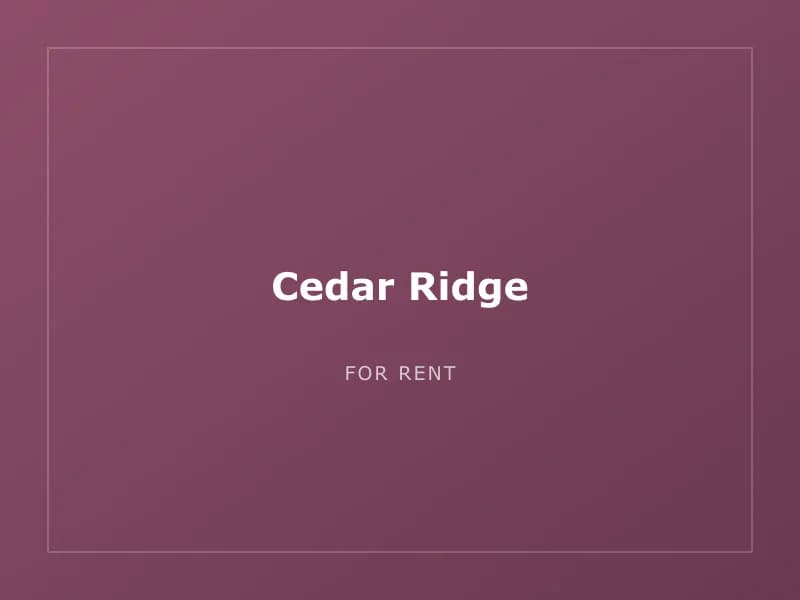 Cedar Ridge