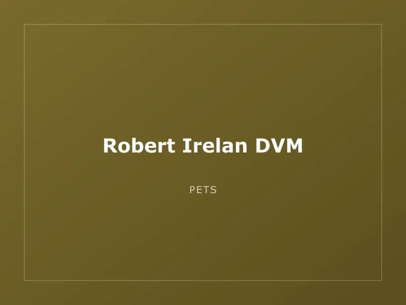 Robert Irelan DVM