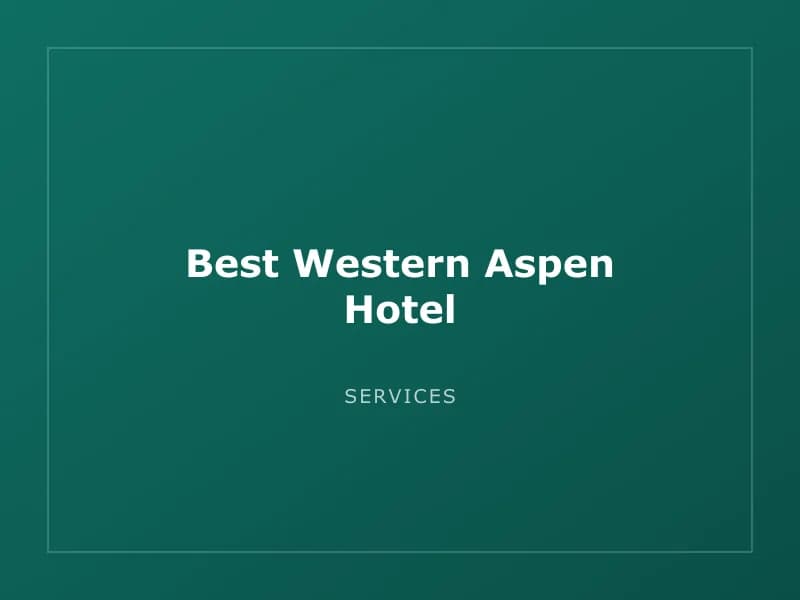 Best Western Aspen Hotel