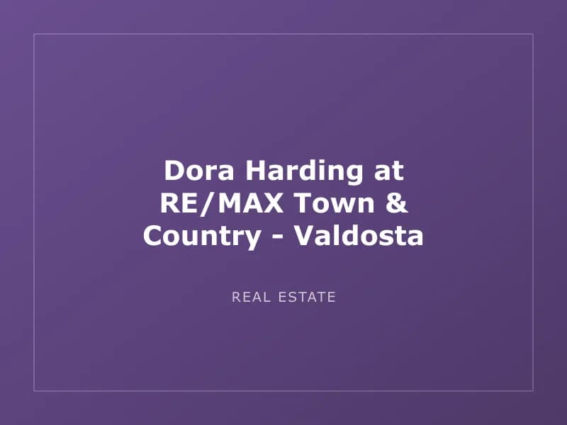Dora Harding at RE/MAX Town & Country - Valdosta