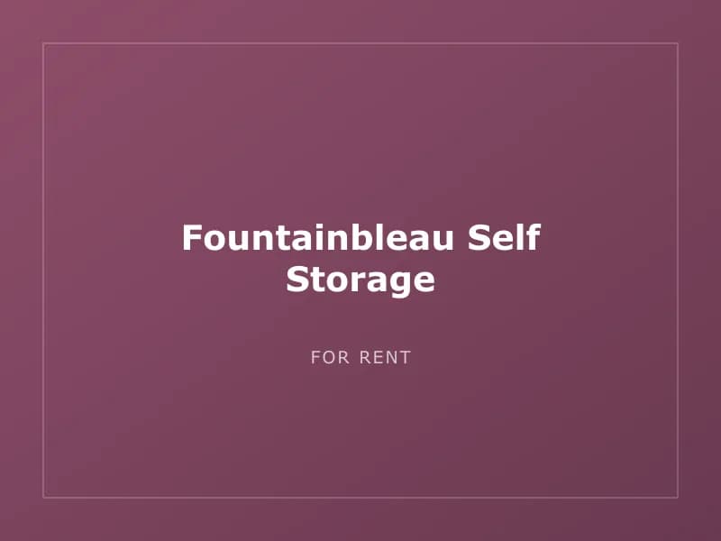 Fountainbleau Self Storage