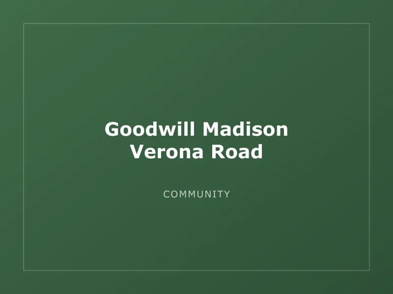 Goodwill Madison Verona Road