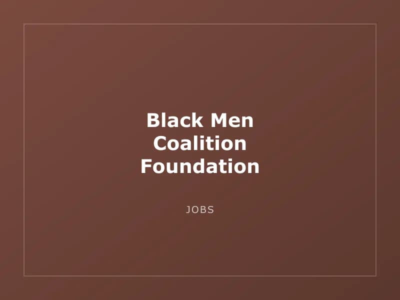 Black Men Coalition Foundation