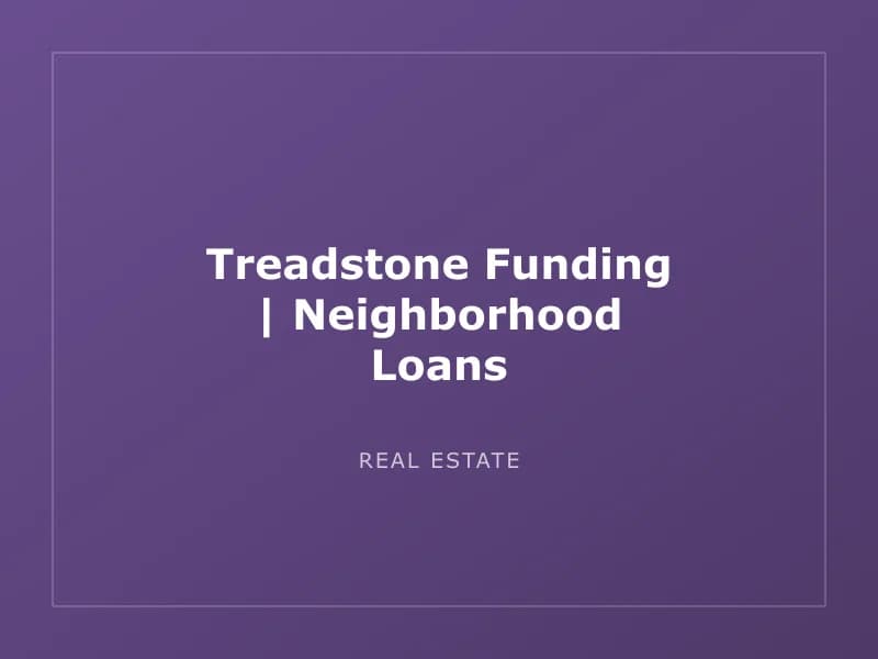 Treadstone Funding | Neighborhood Loans