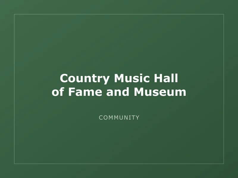 Country Music Hall of Fame and Museum