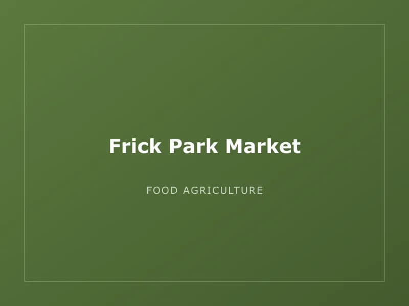 Frick Park Market
