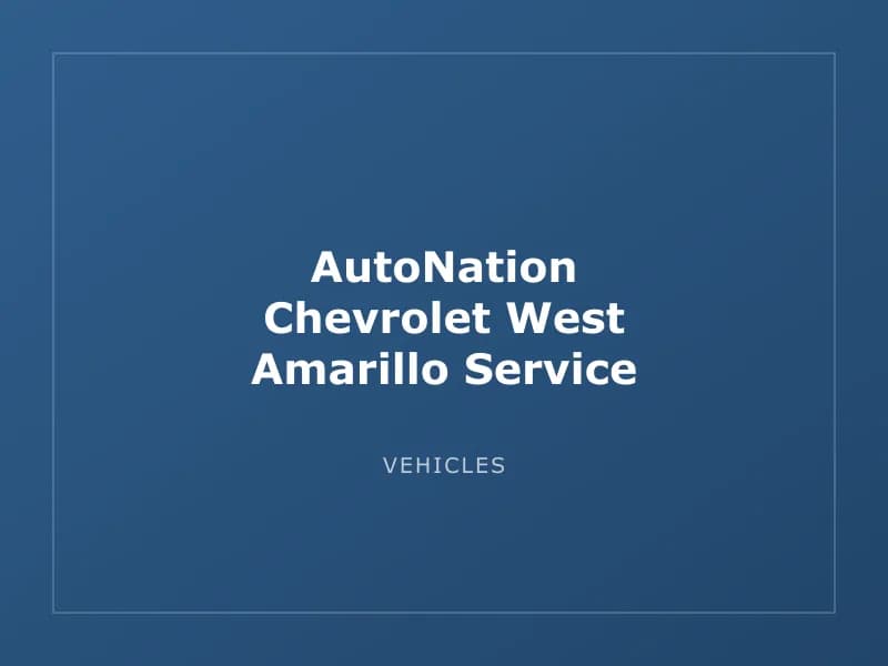 AutoNation Chevrolet West Amarillo Service Center