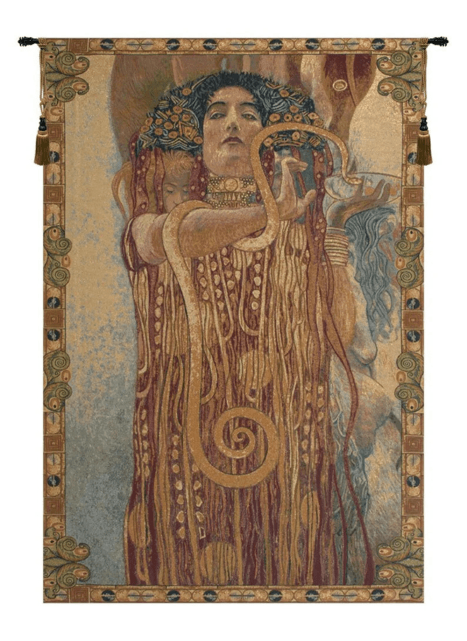 Hygeia by Gustav Klimt Tapestry – Luxury Museum Style Wall Hanging