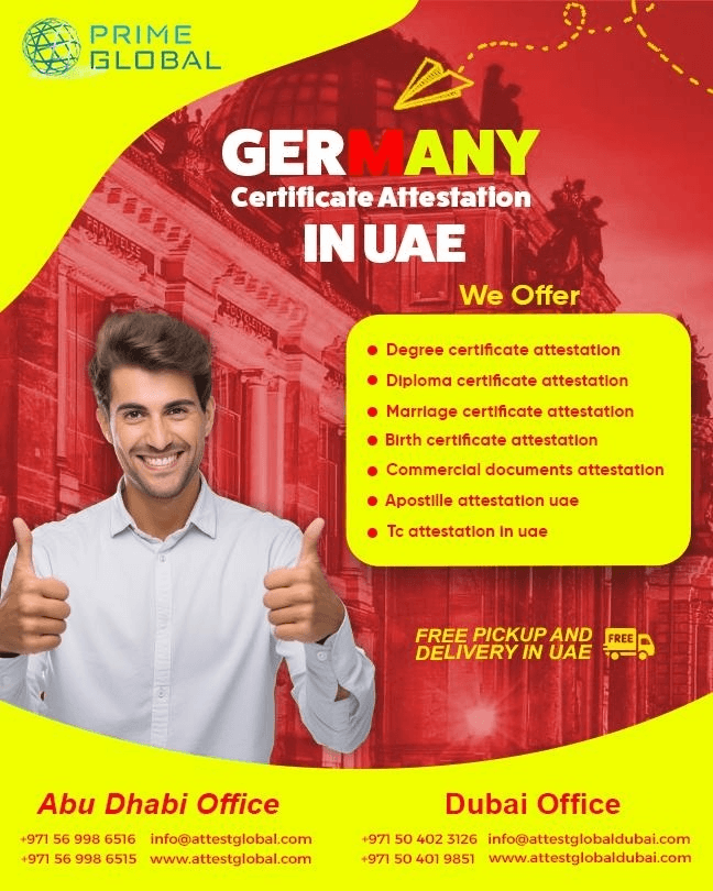 Germany Document Legalization UAE – Accredited Attestation Agency