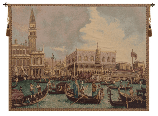 Venice Canaletto Tapestry: Nautical Wall Art