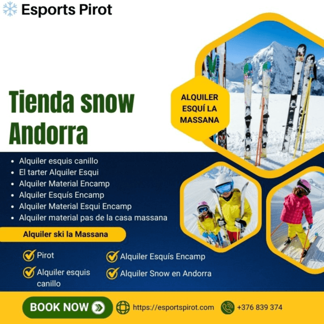 Tiendas snow Andorra: calidad y asesoramiento en Esports Pirot