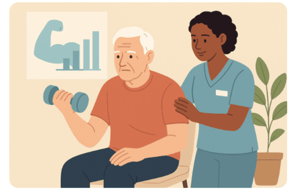 How Caregivers Assist Elderly People in Recovering from Muscle Loss