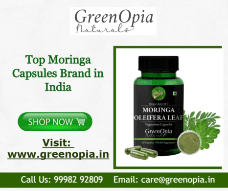 Top Moringa Capsules Brand in India for Immunity and Strength - Greenopia