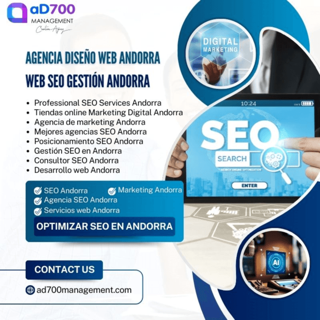 Ad700management: Referente entre las Mejores agencias SEO Andorra