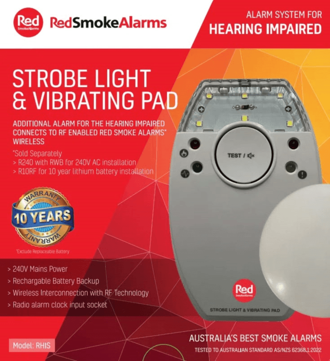 Hearing impaired smoke alarm Gold coast