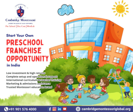 Start Your Own Preschool Franchise Opportunity in India- Cambridge Montessori