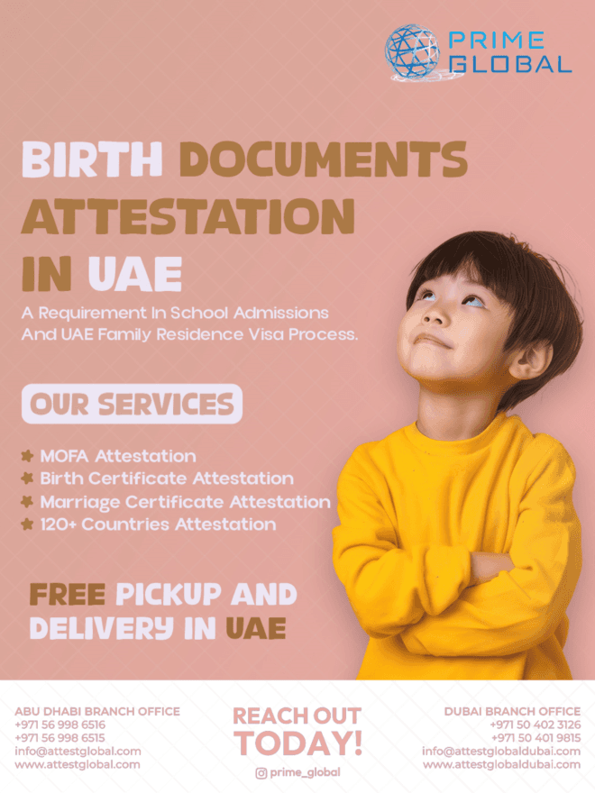 Complete Birth Certificate Attestation Solutions in the UAE