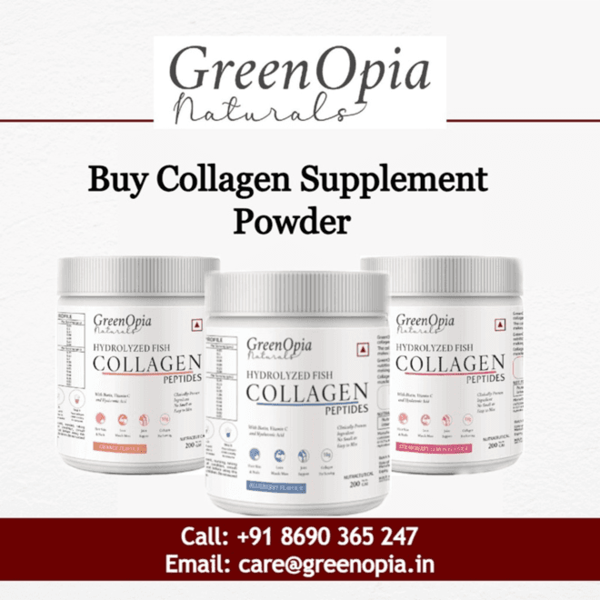 Buy Collagen Supplement Powder for Glowing Skin & Strong Hair | GreenOpia Naturals