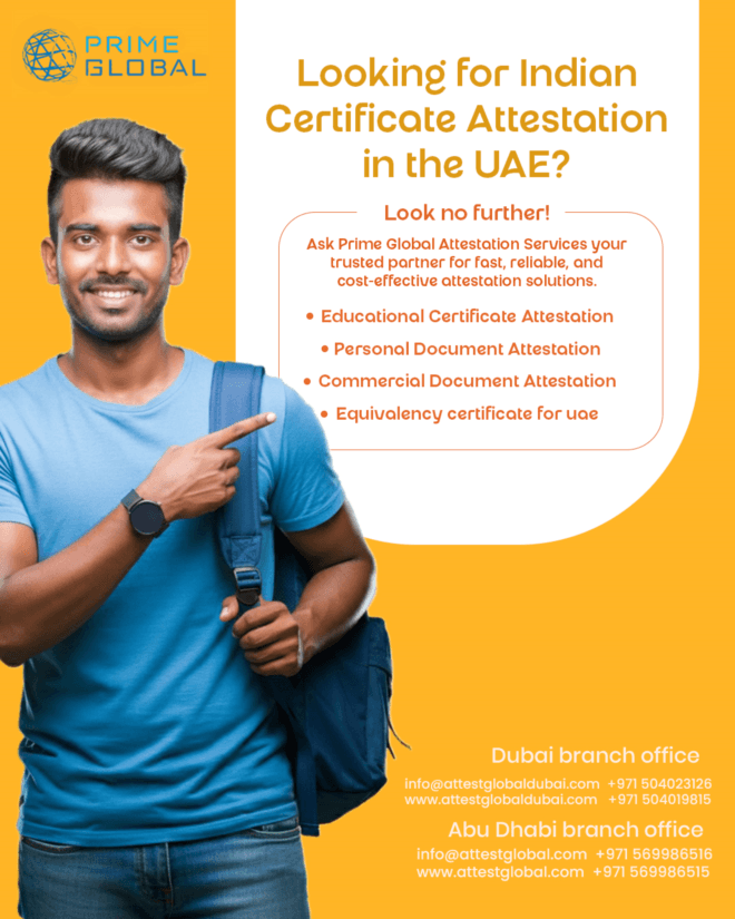 Complete Indian Document Legalization Services in UAE