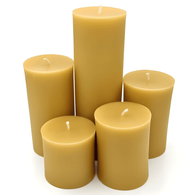 Natural wick candles