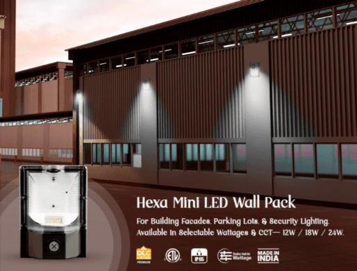 Hexa Mini Wallpack LED Light – Durable, Bright & Energy-Efficient