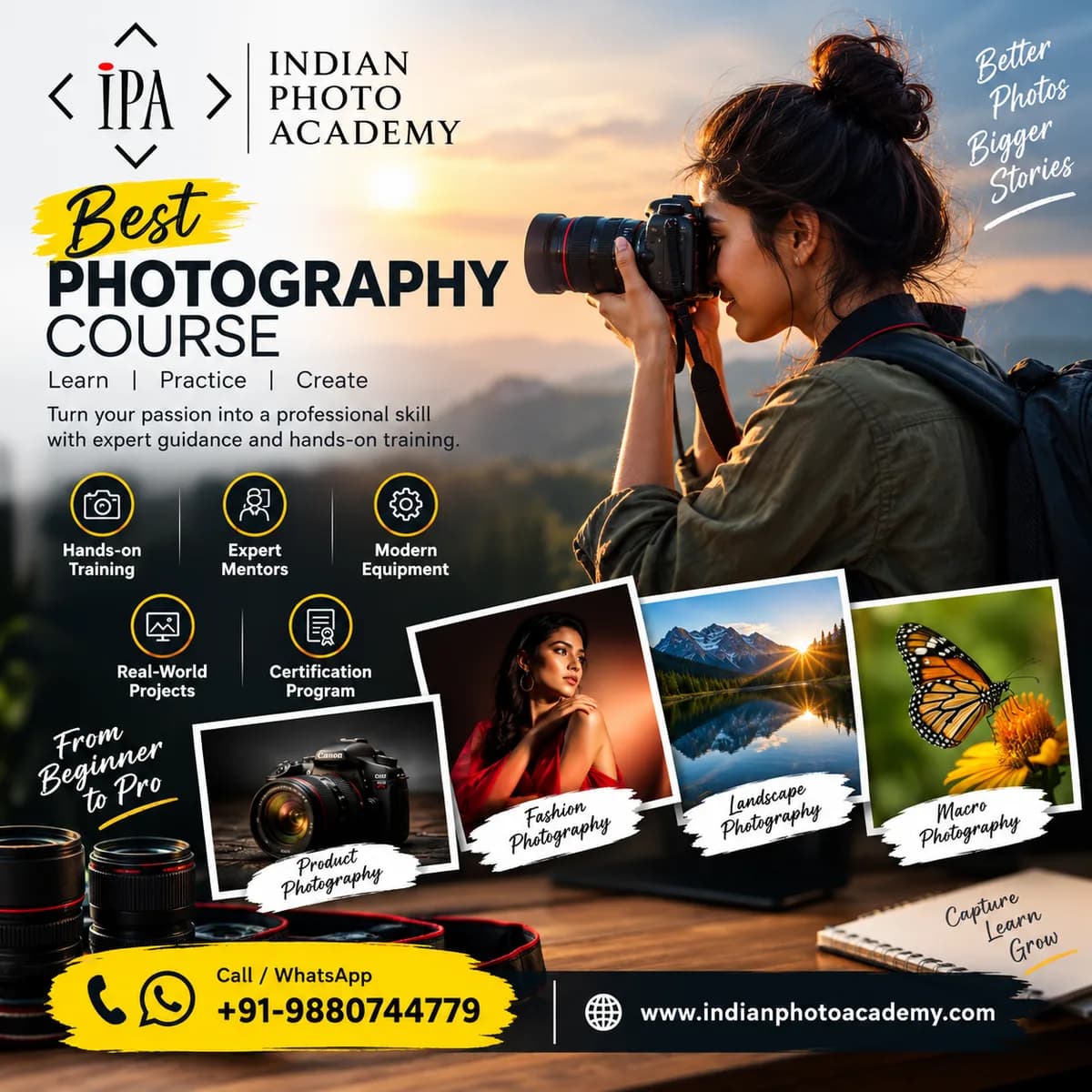 Best photography course in Bangalore
