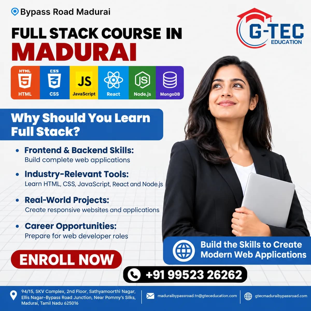 Full Stack Course in Madurai: Your Complete Guide to a Web Development Career