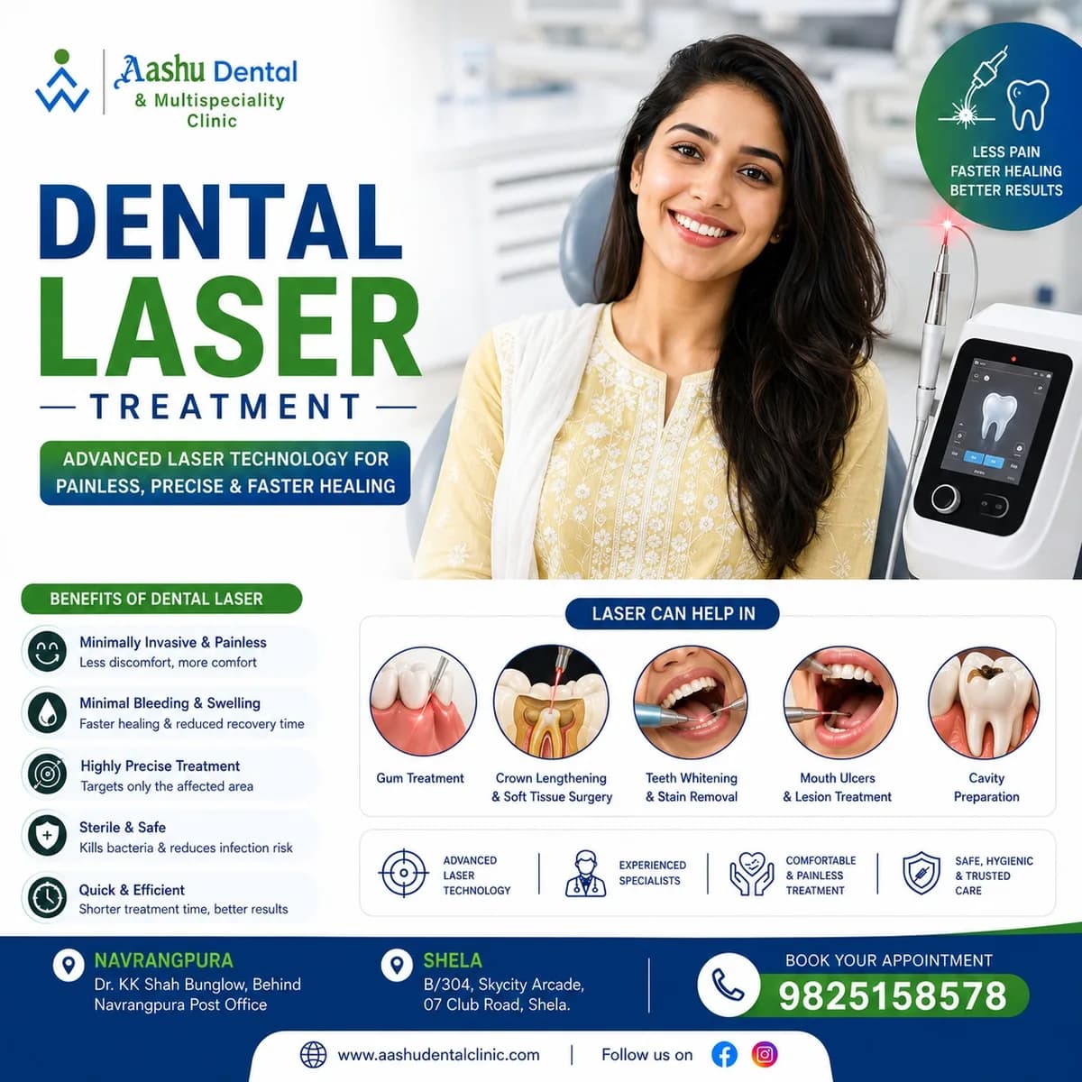 Dental Laser Treatment Clinic in Ahmedabad | DR. Manish Shah