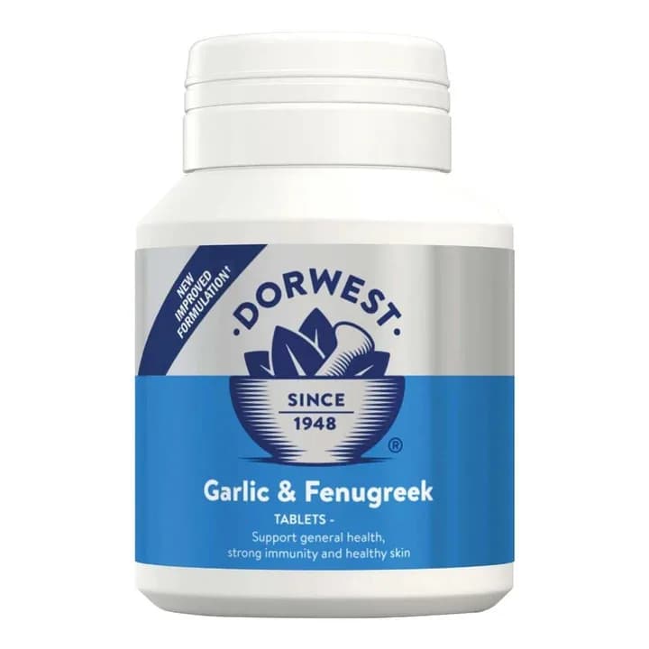 35% Halloween Sale Dorwest Garlic and Fenugreek Tablets for Dogs and Cats – DiscountPetMart