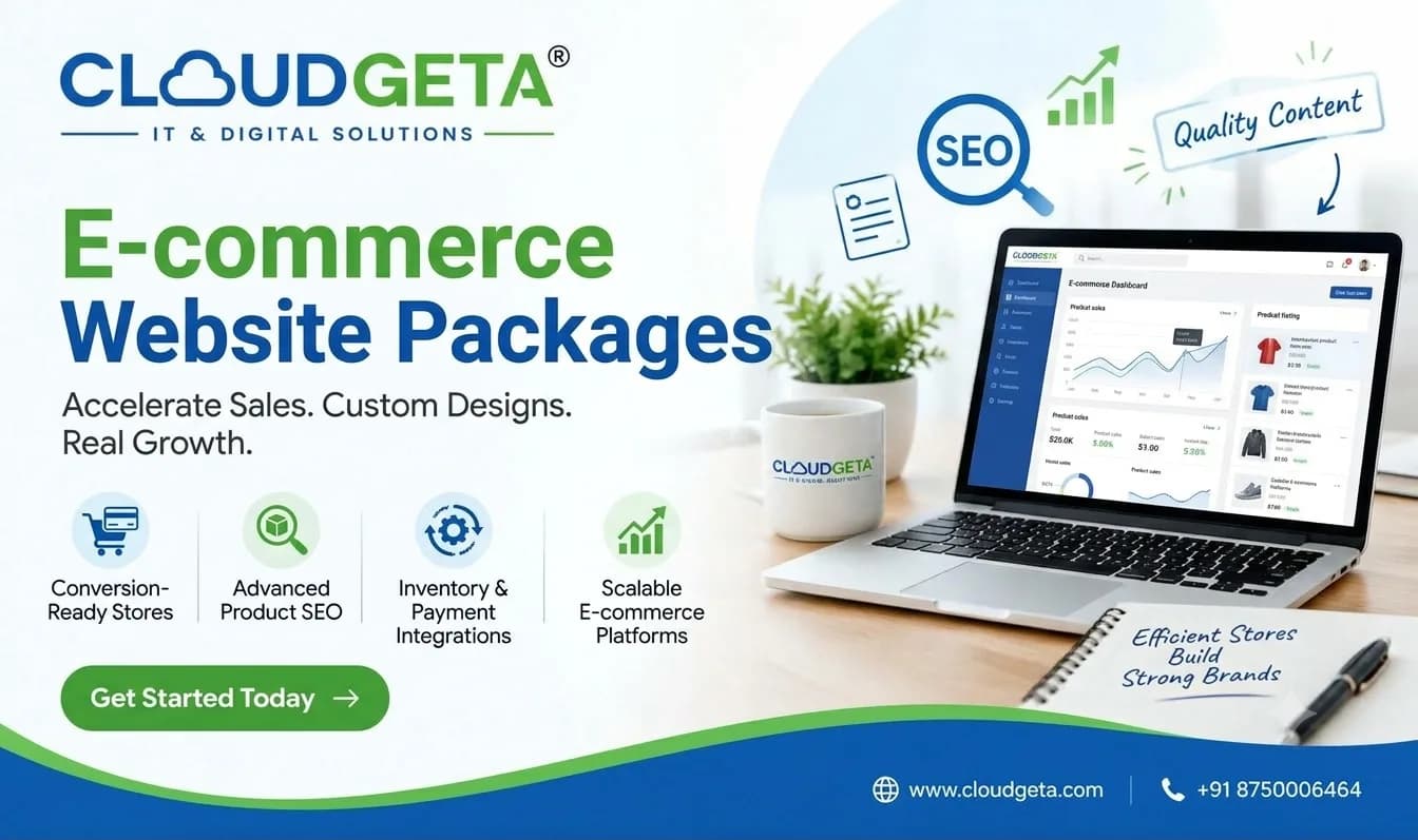 Build Your Online Store with CloudGeta’s Complete E-Commerce Services