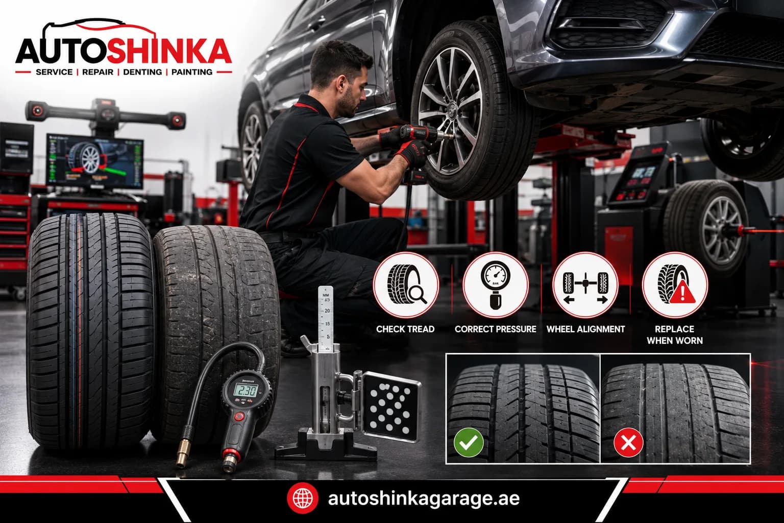 Signs of Uneven Tyre Wear and What They Reveal About Your Car